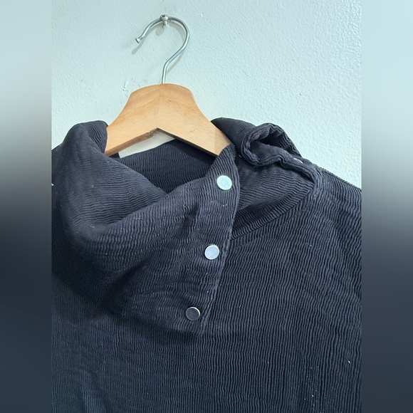 Cop.Copine Black Ribbed Knit Top - Picture 4 of 7